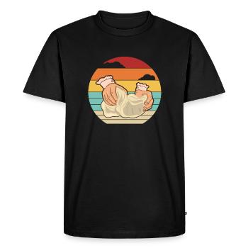 Retro Bread Dough Bread Maker Bread Queen Lover - Men's Premium Organic T-Shirt - black - Front - Nico (187cm)