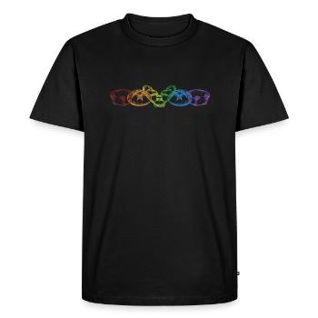 Bread Baking LGBT Rainbow Bread Dough Lover Bread - Men's Premium Organic T-Shirt - black - Front - Nico (187cm)