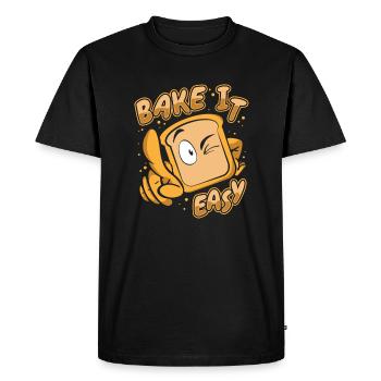 Bake It Easy Bread Maker Bread Dough Bread Queen - Men's Premium Organic T-Shirt - black - Front - Nico (187cm)