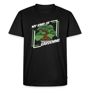My Kind Of Gardening Bonsai Pots Penjing - Men's Premium Organic T-Shirt - black - Front - Nico (187cm)