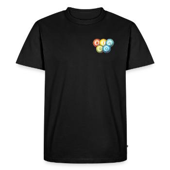 Bingo Logo Emblem Caller Daubers Professional - Men's Premium Organic T-Shirt - black - Front - Nico (187cm)