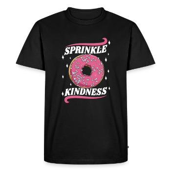 Sprinkle Kindness Doughnut Maker Glazed Lover - Men's Premium Organic T-Shirt - black - Front - Nico (187cm)