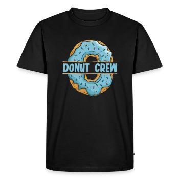 Donut Crew Doughnut Glazed Maker Lover Donut - T-shirt Premium bio Homme - noir - Devant - Nico (187cm)