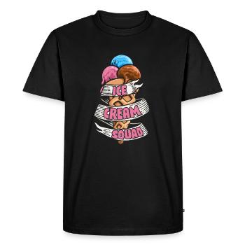 Ice Cream Squad Gelato Maker Amateur de desserts glacés - T-shirt Premium bio Homme - noir - Devant - Nico (187cm)