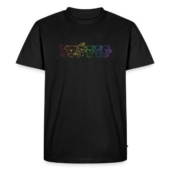 Koala LGBT Rainbow Koalabear Eucalyptus Lover - Men's Premium Organic T-Shirt - black - Front - Nico (187cm)