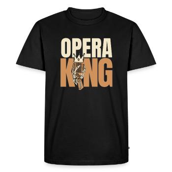 Opera King Opera House Tenor Singer Vocalist - Men's Premium Organic T-Shirt - black - Front - Nico (187cm)