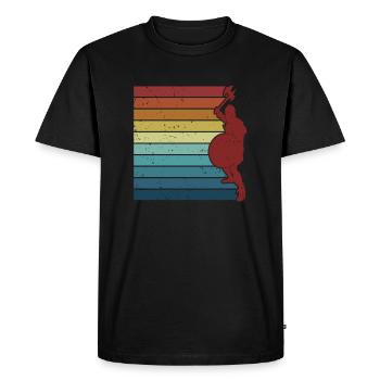 Retro LARPing Armor Weapons Character LARP - Men's Premium Organic T-Shirt - black - Front - Nico (187cm)