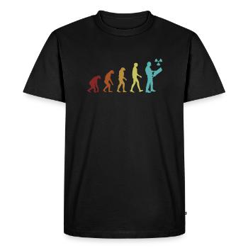 Ingénieur nucléaire Evolution Uranium Énergie Nucléaire - T-shirt Premium bio Homme - noir - Devant - Nico (187cm)