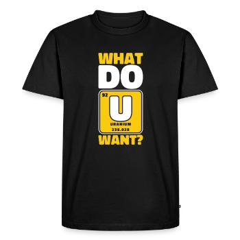 Que voulez-vous Centrale nucléaire Énergie Nucléaire - T-shirt Premium bio Homme - noir - Devant - Nico (187cm)
