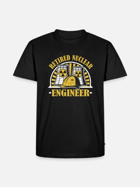 Pensioneret atomingeniør Energi Uran Nuklear - Herre Premium økologisk T-shirt - sort