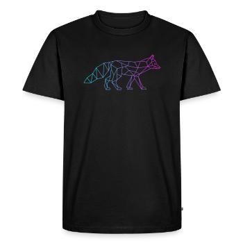 Red Fox Canidae Caninae Fox Lover Fox - Men's Premium Organic T-Shirt - black - Front - Nico (187cm)