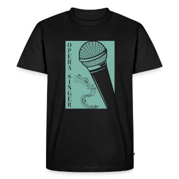 Opera Singer Opera House Vocalist Tenor Singer - Men's Premium Organic T-Shirt - black - Front - Nico (187cm)