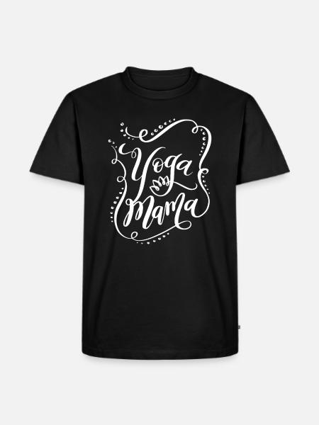 Yoga Mama - Men's Premium Organic T-Shirt - black