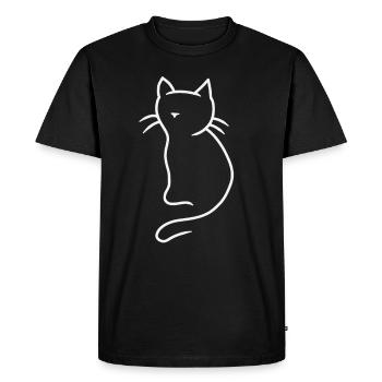 Chaton chaton chaton cadeau d’anniversaire - T-shirt Premium bio Homme - noir - Devant - Nico (187cm)
