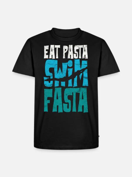Funny Swimming Swim Team - Men's Premium Organic T-Shirt - black