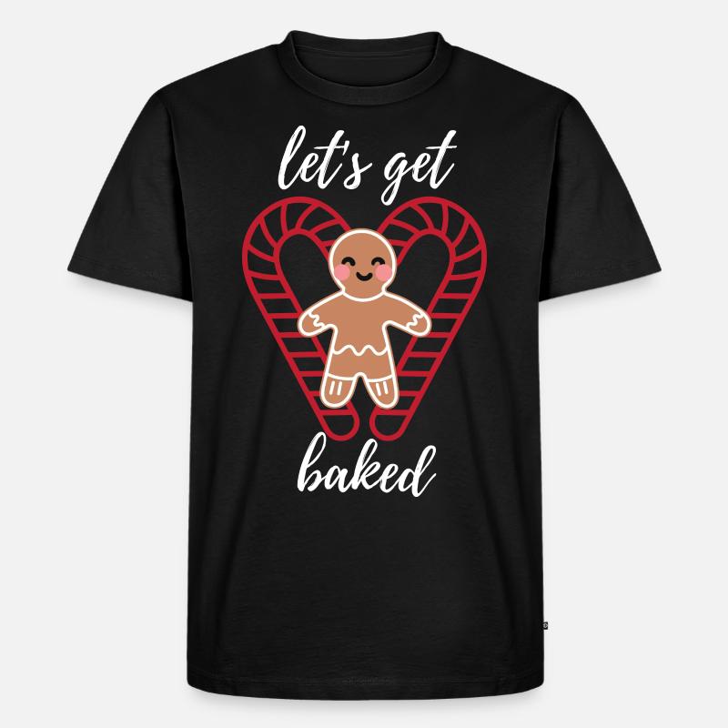 Let's get baked! - Männer Premium Bio T-Shirt - Schwarz