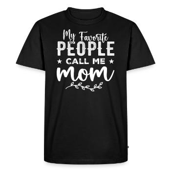 My Favorite People Call Me Mom Mother's Day - T-shirt Premium bio Homme - noir - Devant - Nico (187cm)