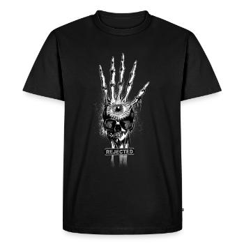 rejeté - T-shirt Premium bio Homme - noir - Devant - Nico (187cm)