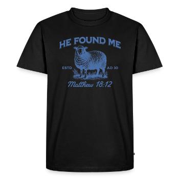 Il a quitté les années 99 pour me trouver Jésus chrétien - T-shirt Premium bio Homme - noir - Devant - Nico (187cm)