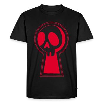 The Red Death is watching us - Men's Premium Organic T-Shirt - black - Front - Nico (187cm)