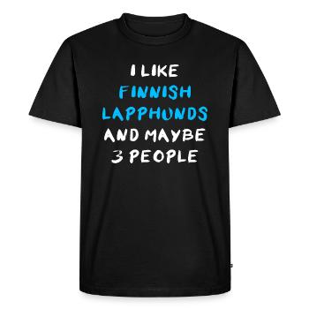 Finnois Lapphund - T-shirt Premium bio Homme - noir - Devant - Nico (187cm)