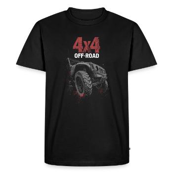 4x4 Offroad Off Road Tire Car - Men's Premium Organic T-Shirt - black - Front - Nico (187cm)