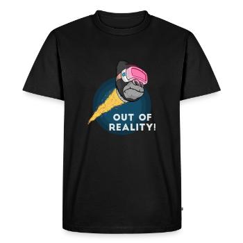 Gorilla Virtualreality Monkey Affe Nerd Computer - Men's Premium Organic T-Shirt - black - Front - Nico (187cm)