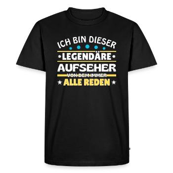 I'm that legendary overseer - Men's Premium Organic T-Shirt - black - Front - Nico (187cm)