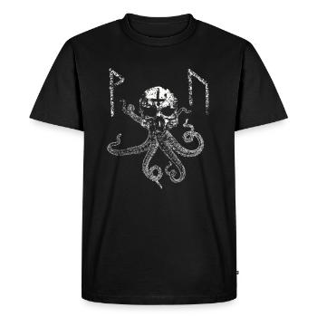 Équilibre et force - T-shirt Premium bio Homme - noir - Devant - Nico (187cm)