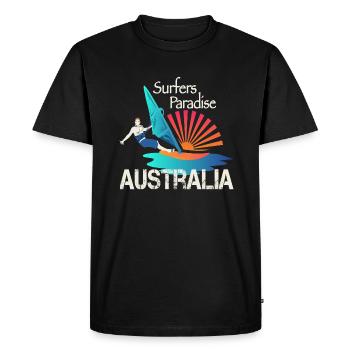 Surfers Paradise Surfer - T-shirt Premium bio Homme - noir - Devant - Nico (187cm)