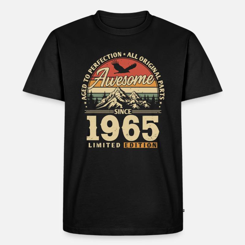 Großartig seit 1965 - Männer Premium Bio T-Shirt - Schwarz