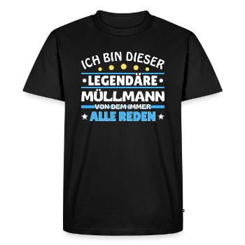 I'm this legendary - - Men's Premium Organic T-Shirt - black - Front - Nico (187cm)