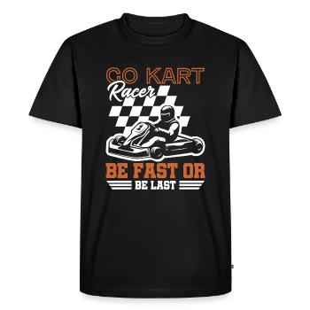 Go Kart Racer Be Fast Go Cart Racer Racing Coureur - T-shirt Premium bio Homme - noir - Devant - Nico (187cm)
