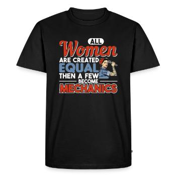 Mécanicien mécanicien - T-shirt Premium bio Homme - noir - Devant - Nico (187cm)