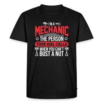 I am a mechanic mechatronics mechanical - Men's Premium Organic T-Shirt - black - Front - Nico (187cm)