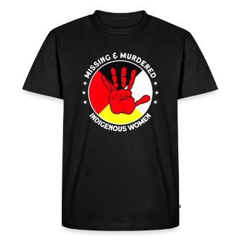 Disparues Femmes indigènes assassinées Native America - T-shirt Premium bio Homme - noir - Devant - Nico (187cm)