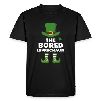 Le lutin ennuyé - T-shirt Premium bio Homme - noir - Devant - Nico (187cm)