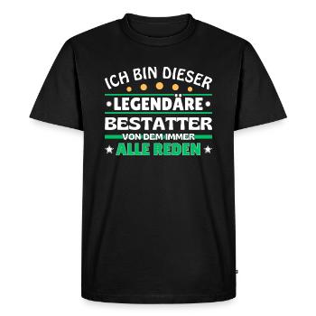 I'm that legendary undertaker - Men's Premium Organic T-Shirt - black - Front - Nico (187cm)