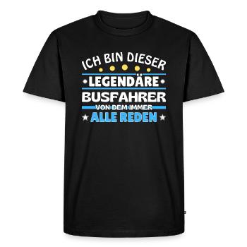 I'm this legendary - - Men's Premium Organic T-Shirt - black - Front - Nico (187cm)