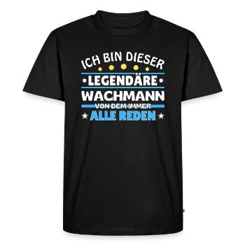 I'm that legendary pilot - Men's Premium Organic T-Shirt - black - Front - Nico (187cm)
