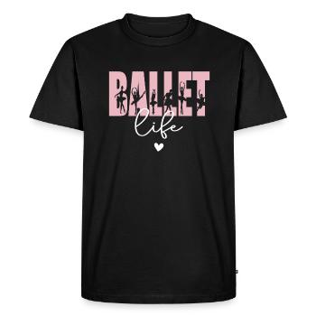 Cadeau de danseuse de ballet ballerine danseuse de ballet - T-shirt Premium bio Homme - noir - Devant - Nico (187cm)