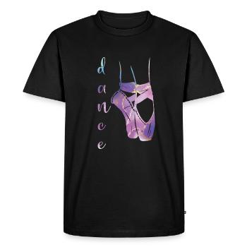 danseuse de ballet ballerine ballet danse ballerine - T-shirt Premium bio Homme - noir - Devant - Nico (187cm)