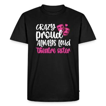 Théâtre Sœur Théâtre Acteur Sœur - T-shirt Premium bio Homme - noir - Devant - Nico (187cm)
