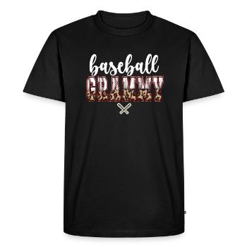 Grammy Grand-mère d'un joueur de baseball Baseball Grammy - T-shirt Premium bio Homme - noir - Devant - Nico (187cm)