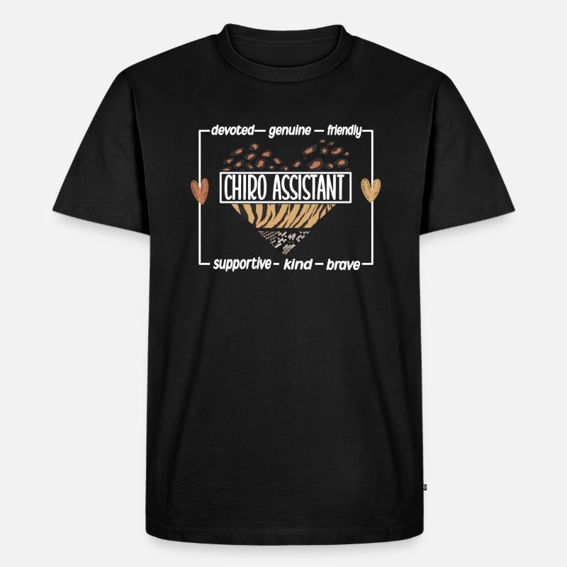 Chiropraktischer Assistent Chiropraktik Assistent - Männer Premium Bio T-Shirt - Schwarz
