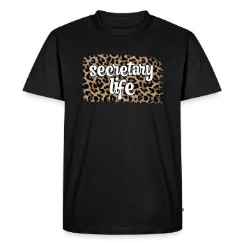 Meilleur secrétaire Appréciation Employé de bureau - T-shirt Premium bio Homme - noir - Devant - Nico (187cm)