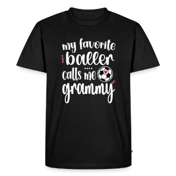 Grammy Grand-mère de joueur de football Grammy - T-shirt Premium bio Homme - noir - Devant - Nico (187cm)