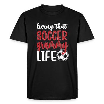 Grammy Grand-mère de joueur de football Grammy - T-shirt Premium bio Homme - noir - Devant - Nico (187cm)
