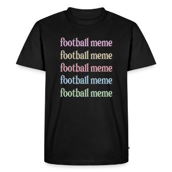 Mème de football Grand-mère de joueur de football mème - T-shirt Premium bio Homme - noir - Devant - Nico (187cm)