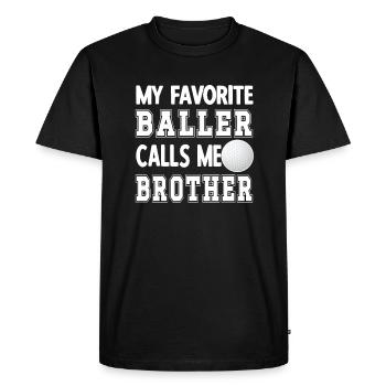 Fier golf frère du golfeur golfeur frère - T-shirt Premium bio Homme - noir - Devant - Nico (187cm)